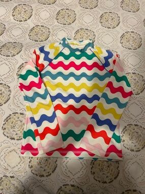Mini Boden Surf top - Multicolor Wave Print
